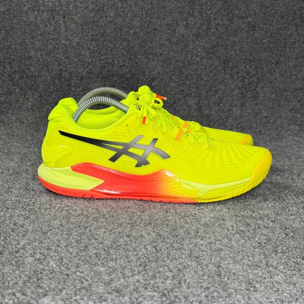 Asics Gel-Resolution 9.5 Tennis Shoes Women's 9.5 Paris Safety Yellow Athletic